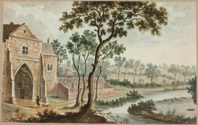 Landscape with Ecclesiastical Buildings by William Beilby